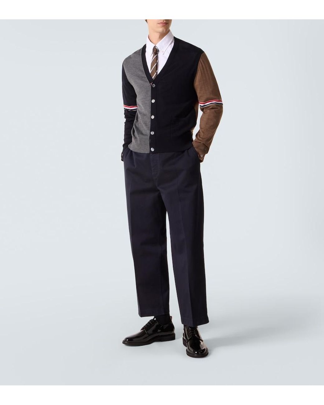 Stringate Derby di Thom Browne in Black da Uomo