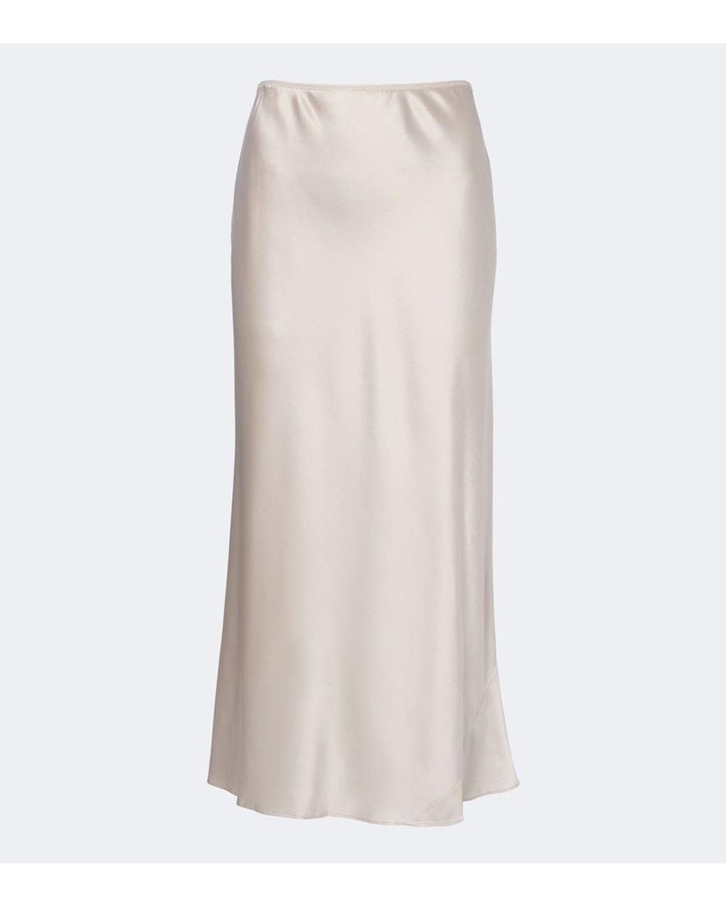 Dorothee Schumacher Natural Sense Of Shine Silk-Blend Satin Slip Skirt