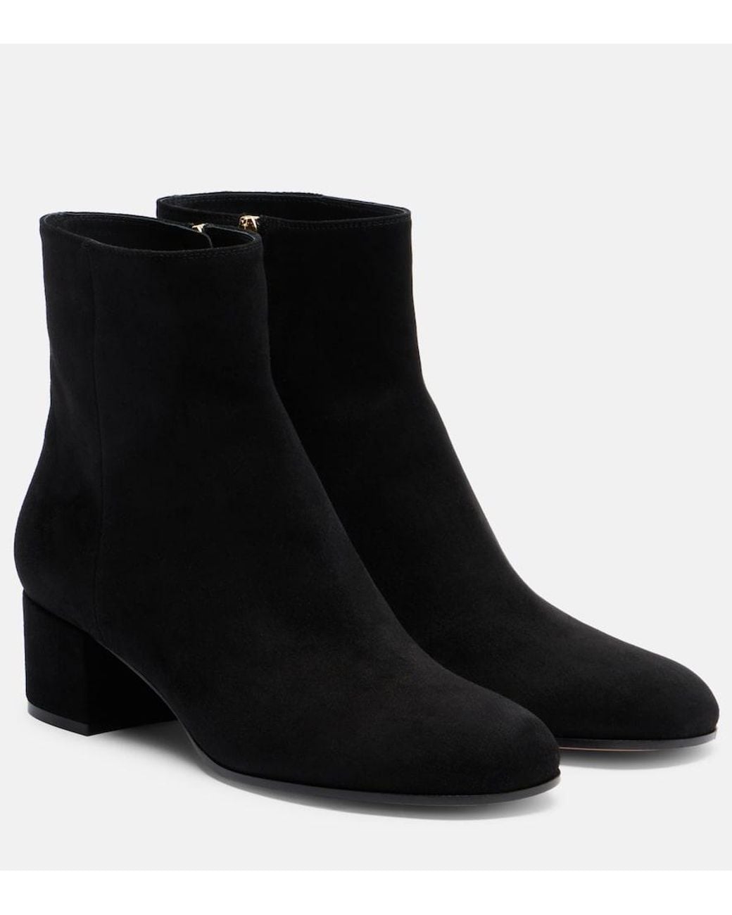 Gianvito Rossi Black Joelle Suede Ankle Boots