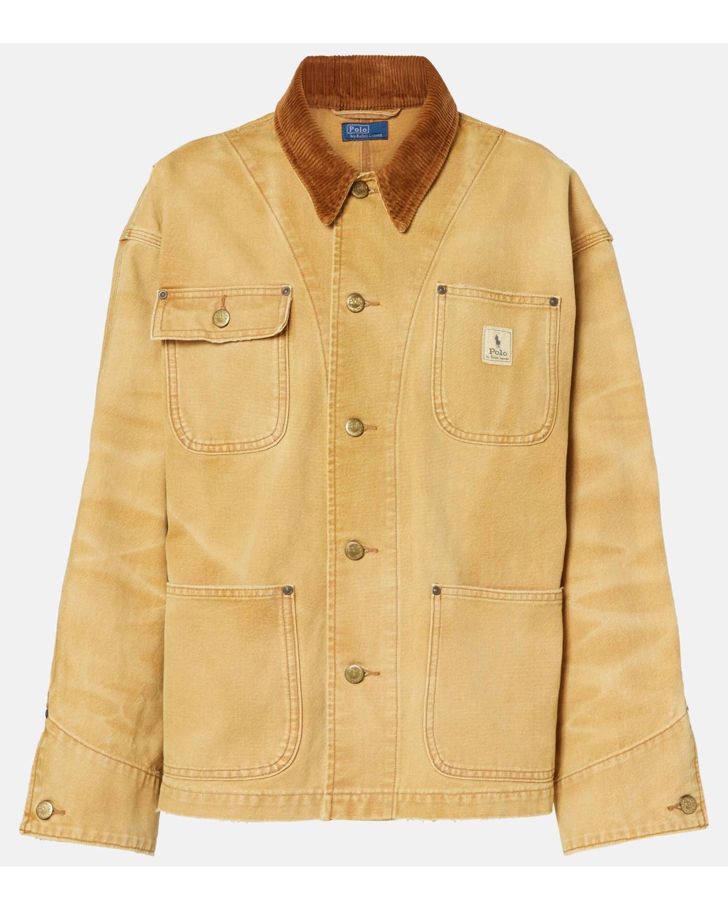 Polo Ralph Lauren Cotton Canvas Jacket in Natural | Lyst Canada