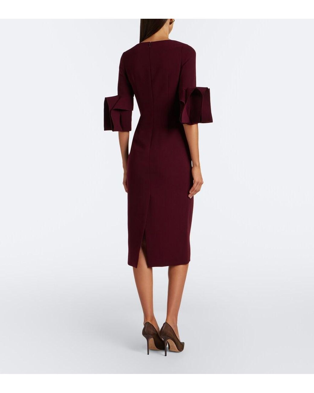 Roksanda Purple Eryl Midi Dress