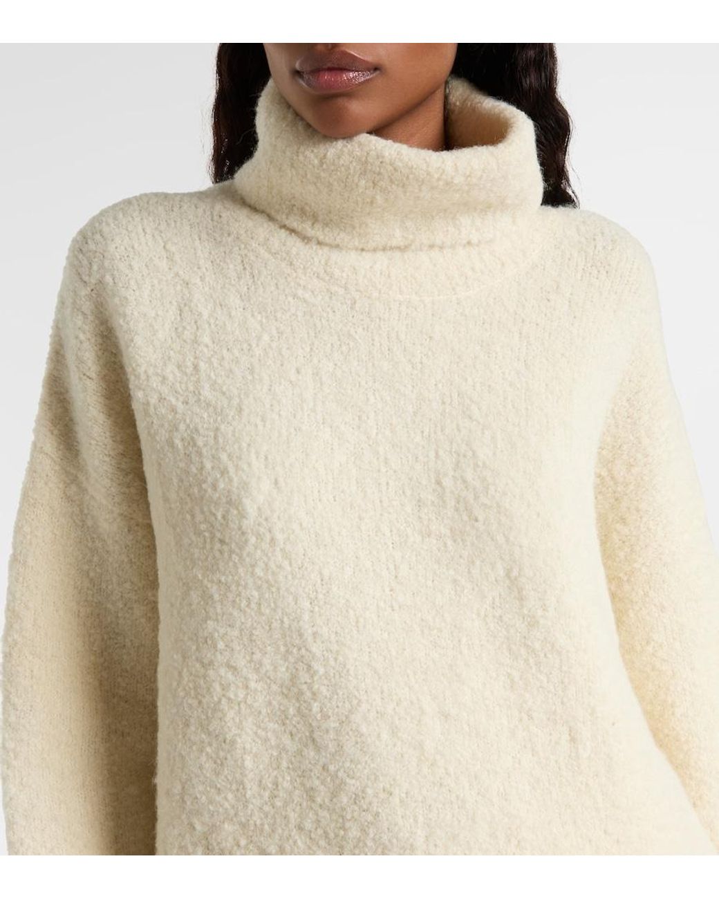 Totême Natural Alpaca And Wool-Blend Turtleneck Sweater