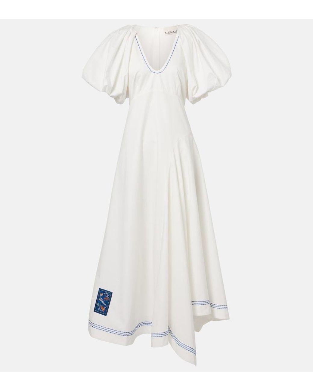 ALÉMAIS White Cotton Maxi Dress