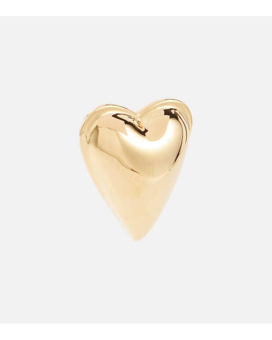 Alaïa Metallic Heart Earrings