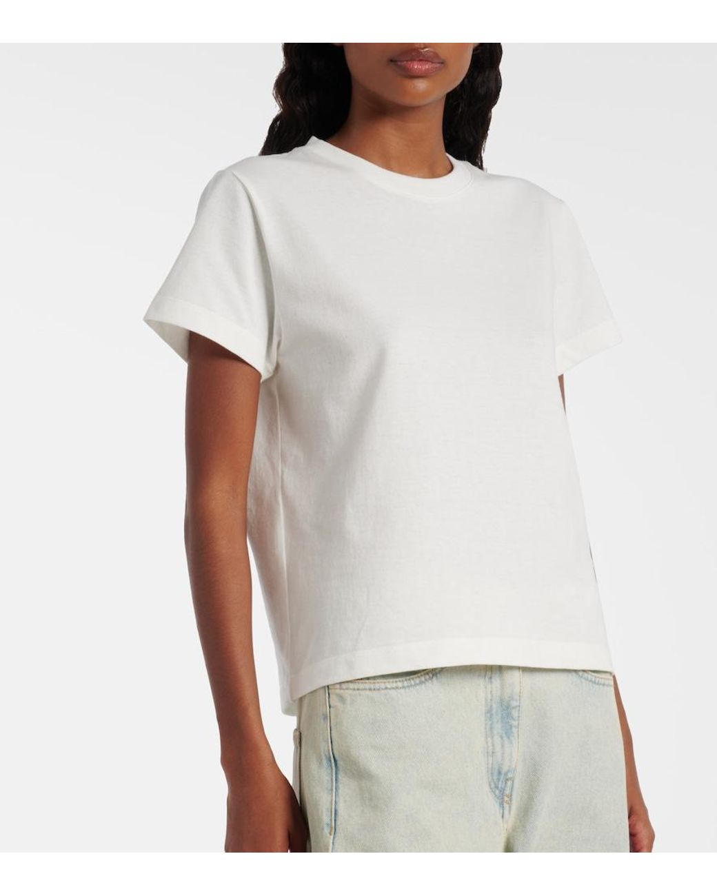Calvin Klein White Marta Cotton Jersey T-Shirt