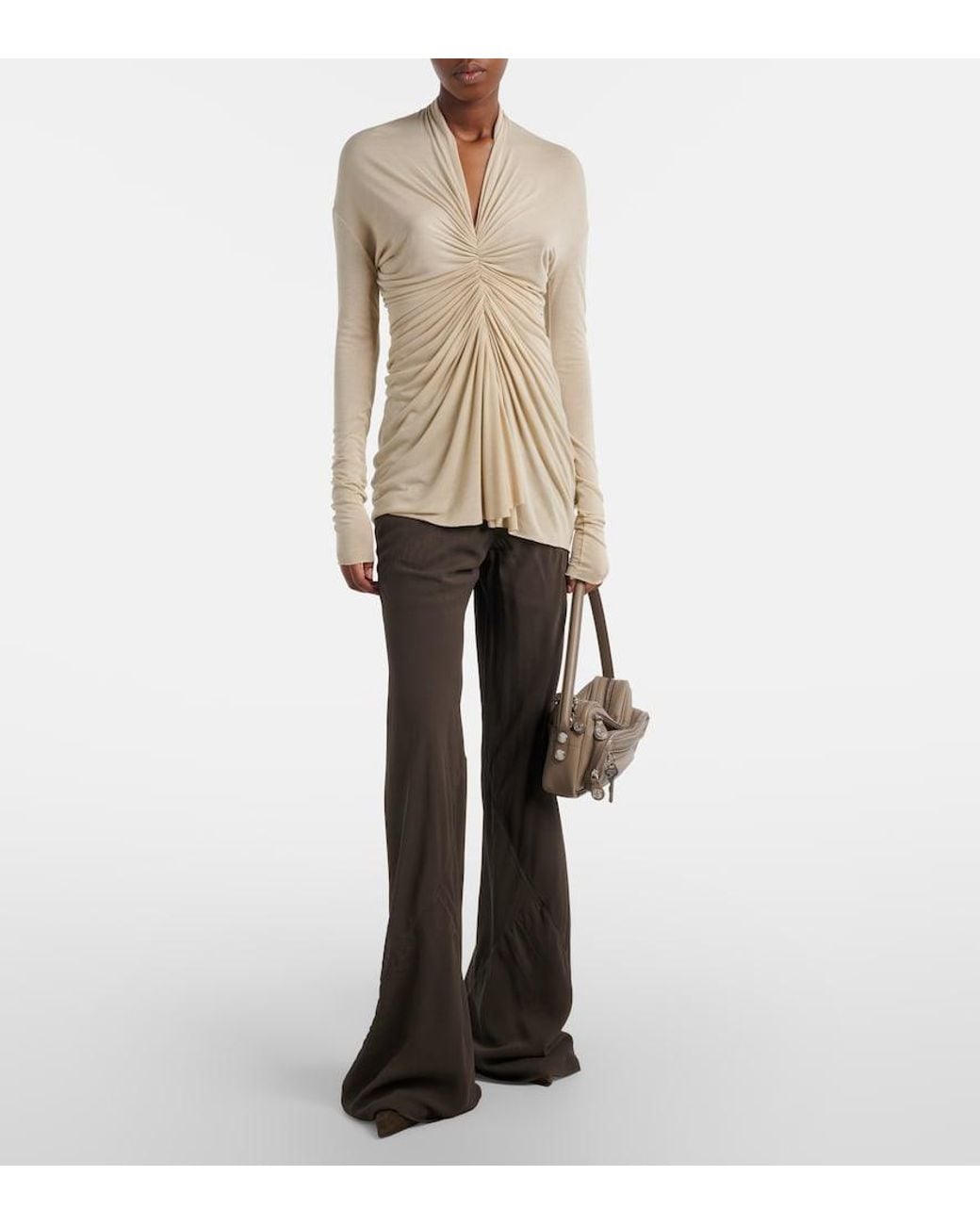 Rick Owens Natural Radiance Gathered Top