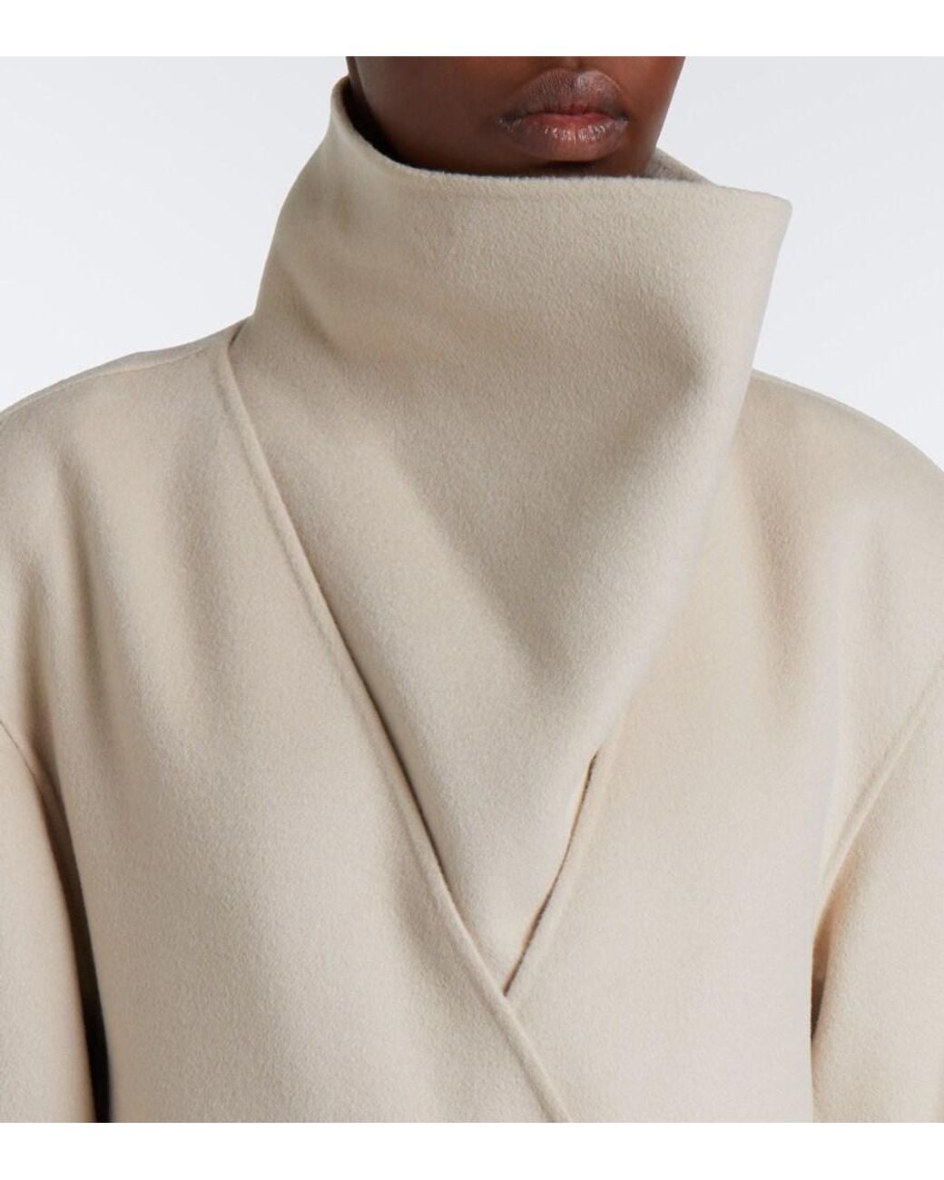 Sportmax Natural Virgin Wool Coat