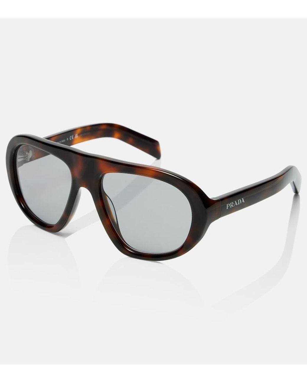 Prada Brown Aviator-Sonnenbrille
