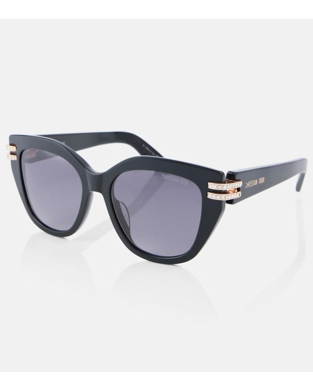 Dior Blue Cdior B4I Embellished Square Sunglasses