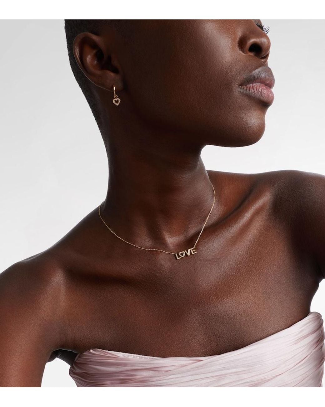 Sophie Bille Brahe White Love 18Kt Necklace With Diamonds