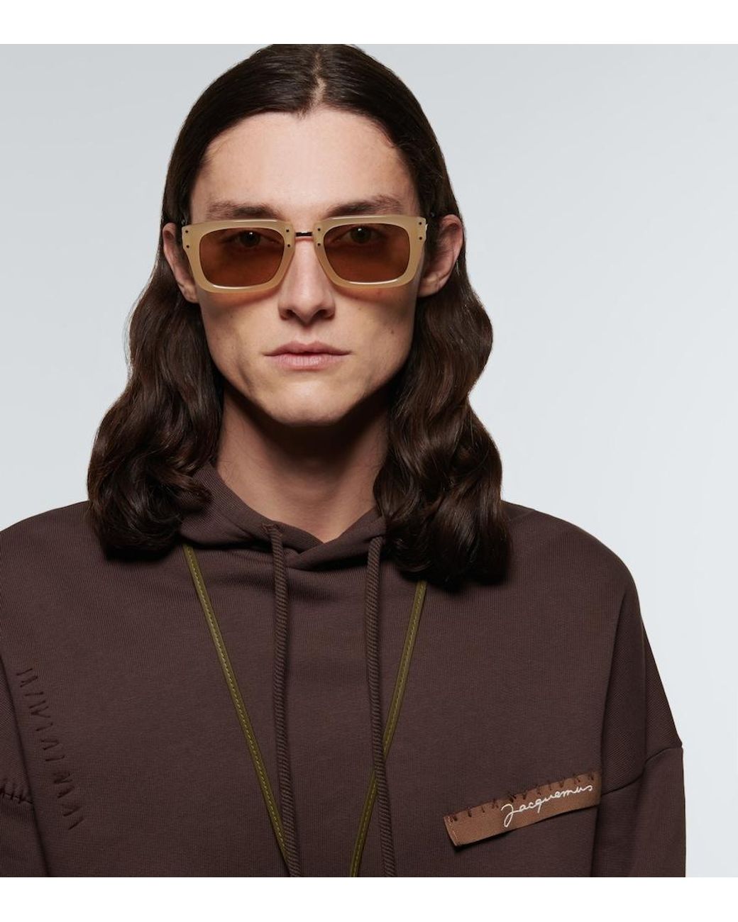 Jacquemus Eckige Sonnenbrille Les Lunettes Soli in Natural für Herren