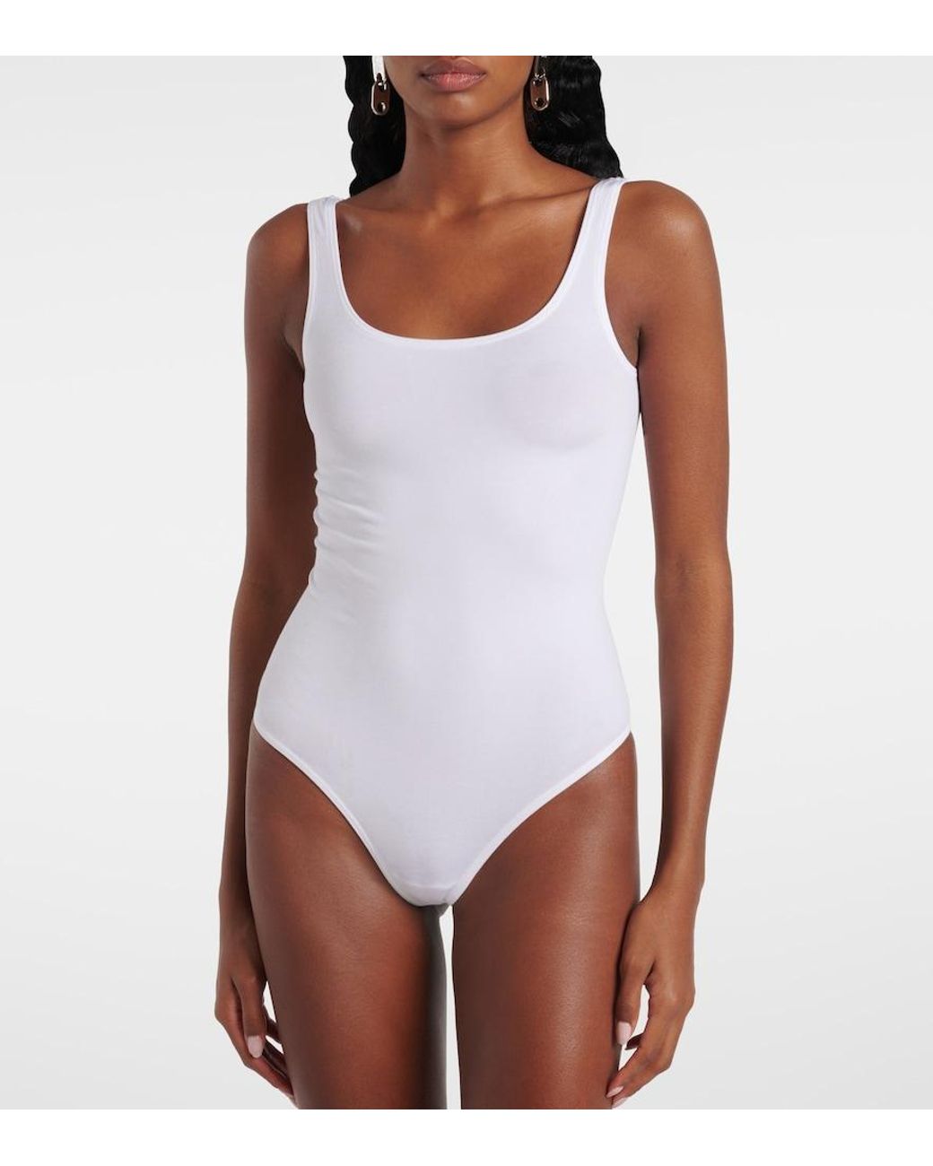 Wolford White Jamaika Bodysuit