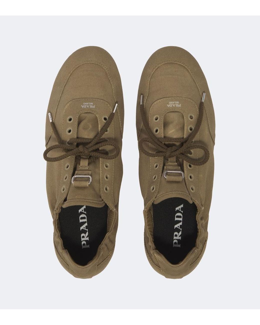 Prada Sneakers Collapse Aus Canvas in Green für Herren
