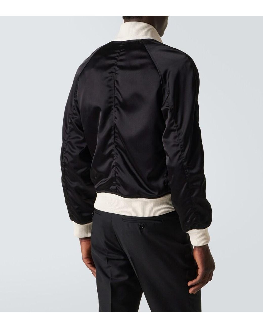 Tom Ford Black Satin Blouson for men