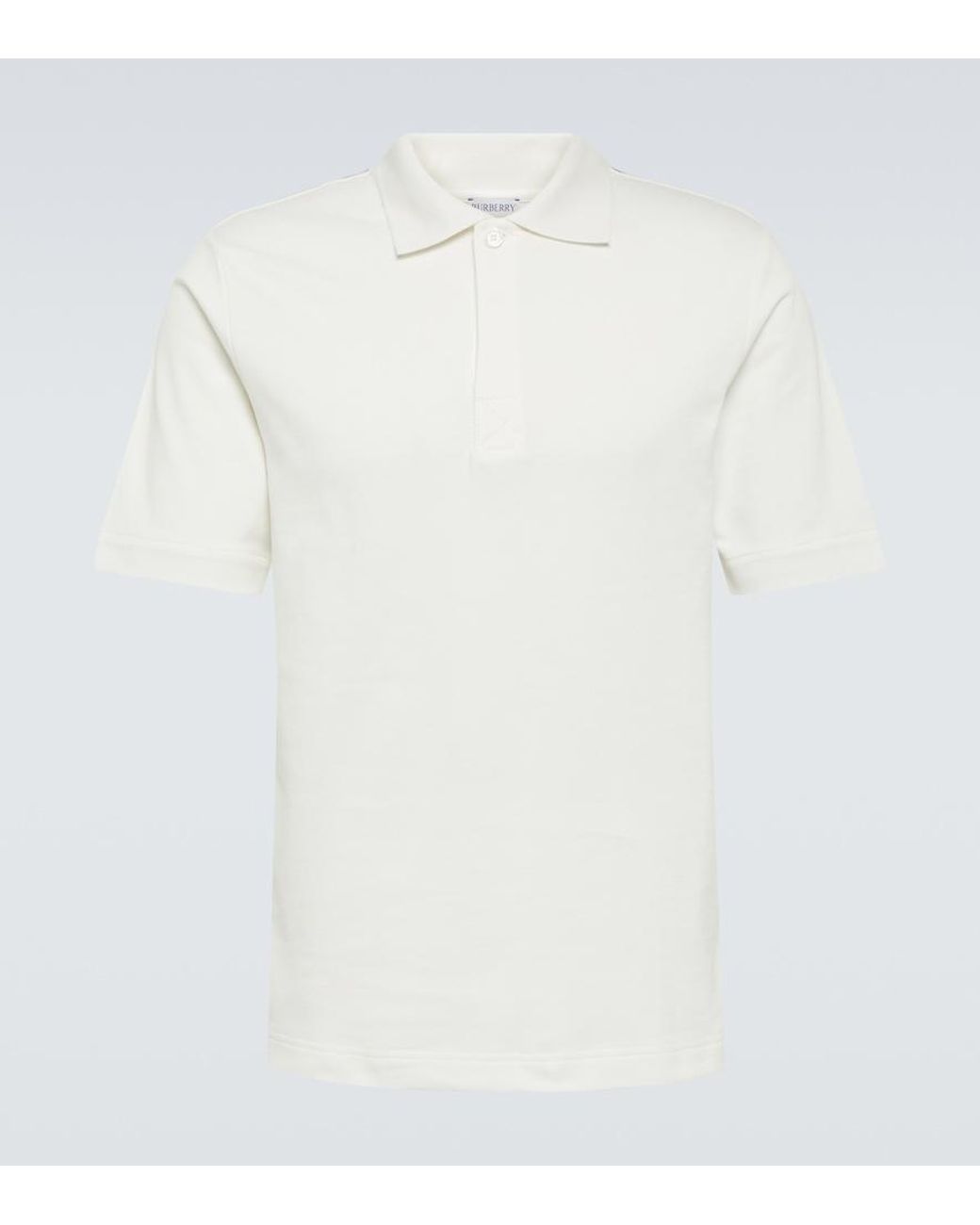 Polo De Algodon Burberry de hombre de color White