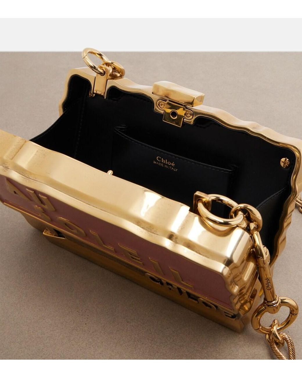 Clutch Soleil Small di Chloé in Pink
