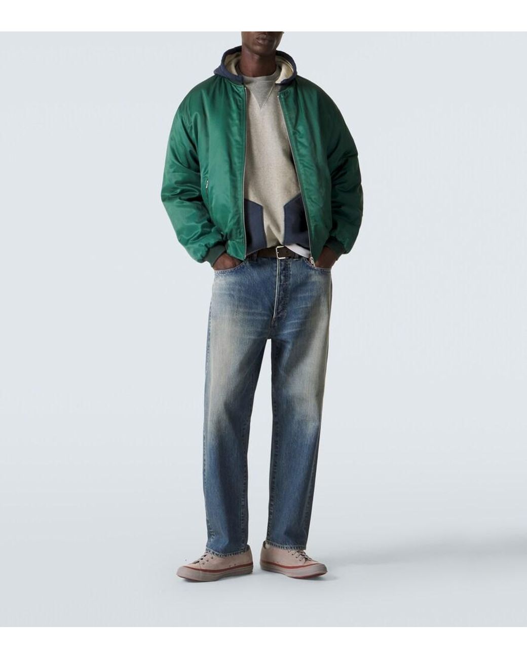 A.PRESSE Gray Cotton Fleece Hoodie for men