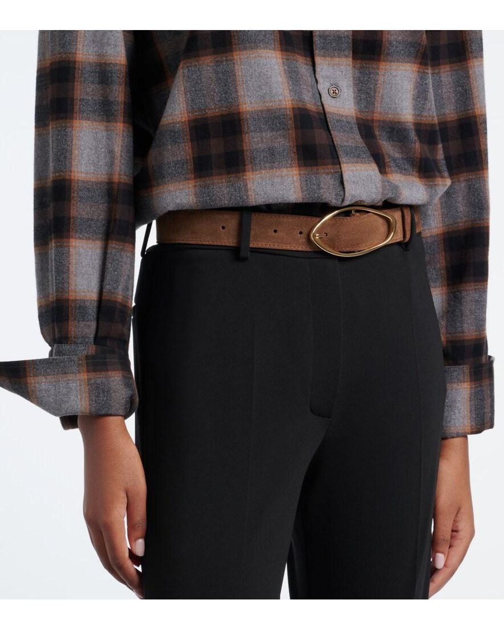 Amanu Brown Grumeti Suede Belt