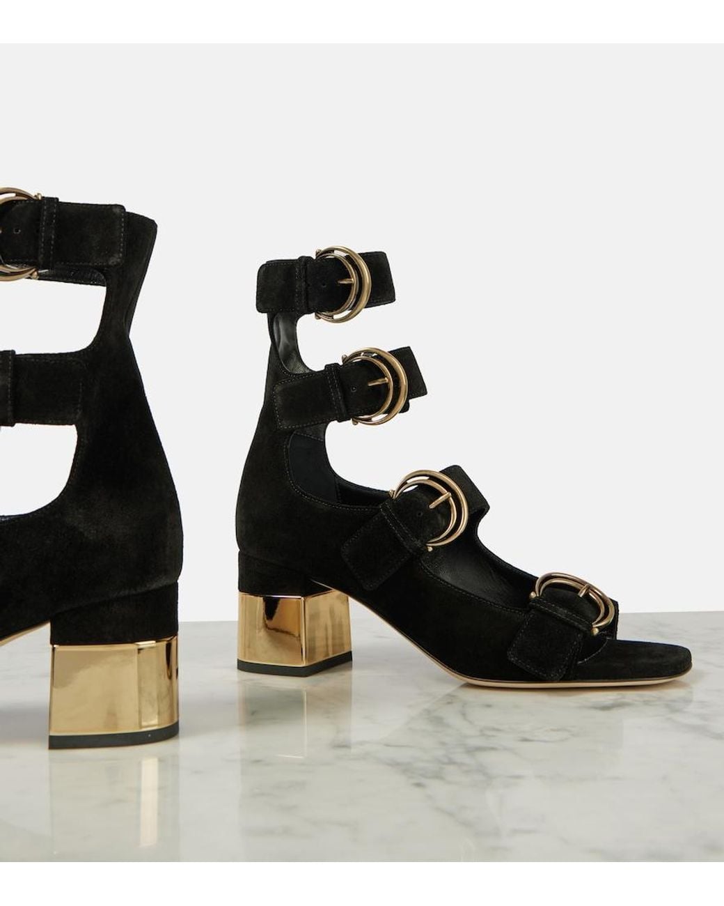 Chloé Black Alizè Heeled Sandal