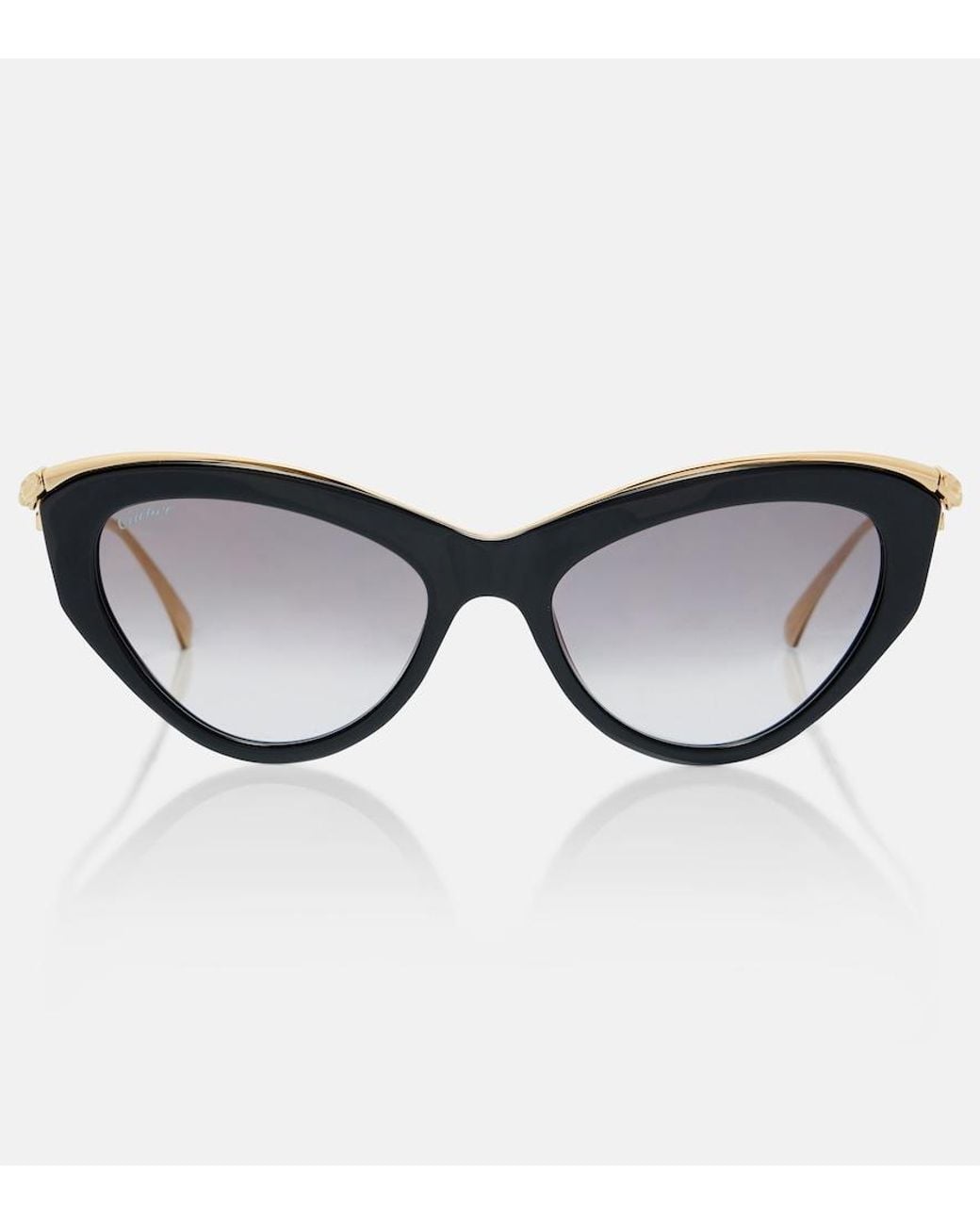 Cartier Brown Panthere De Cartier Cat-Eye Sunglasses