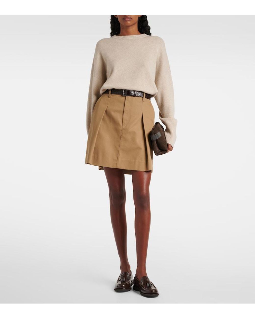 Pullover Monili di Brunello Cucinelli in Natural