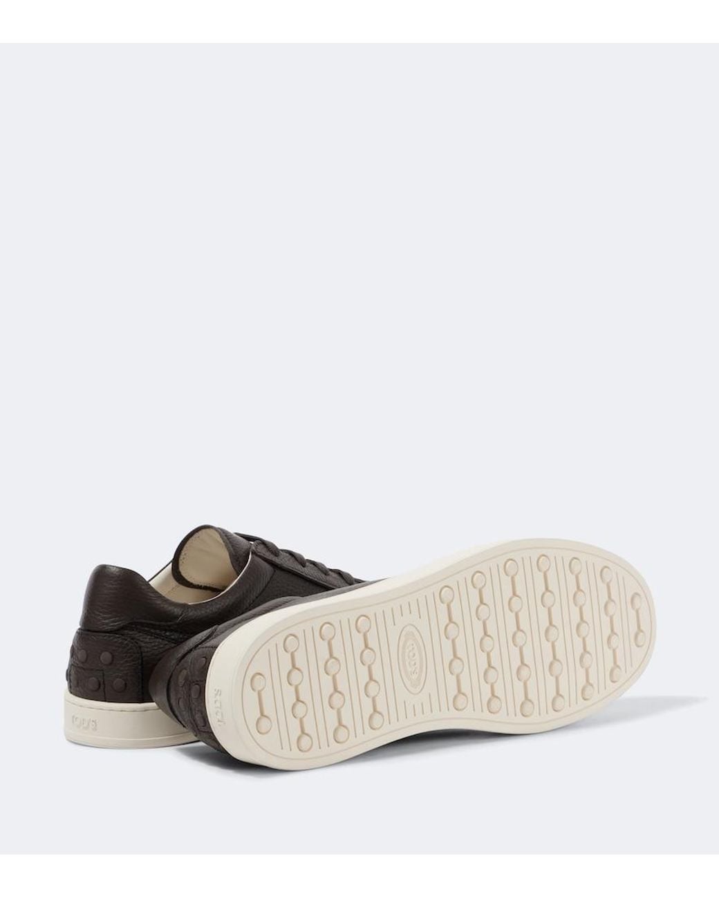 Tod's Brown Leather Sneakers for men