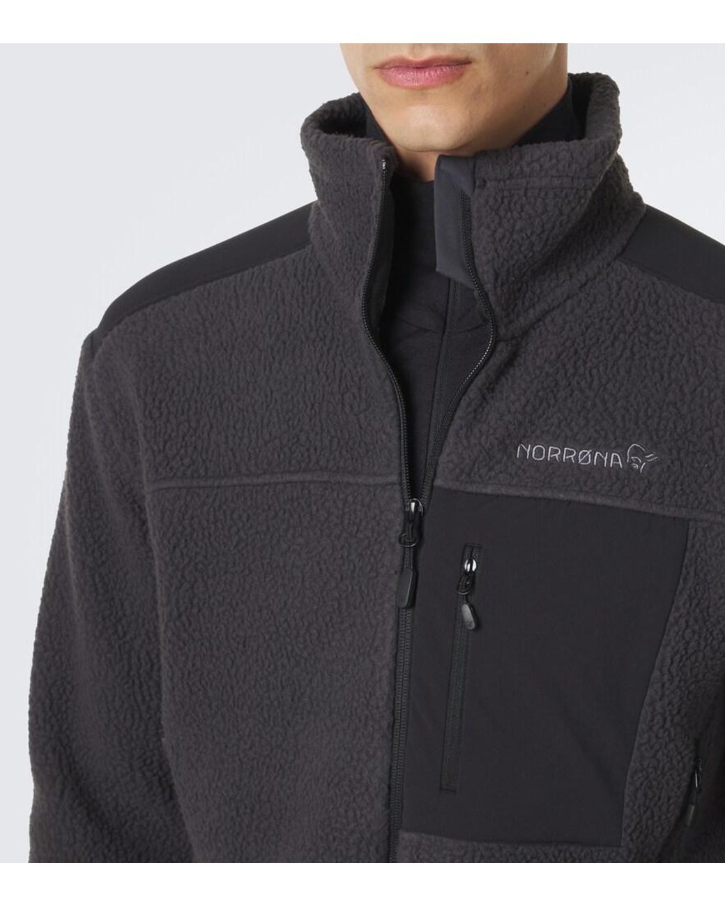 Norrona Black Trollveggen Fleece Jacket for men