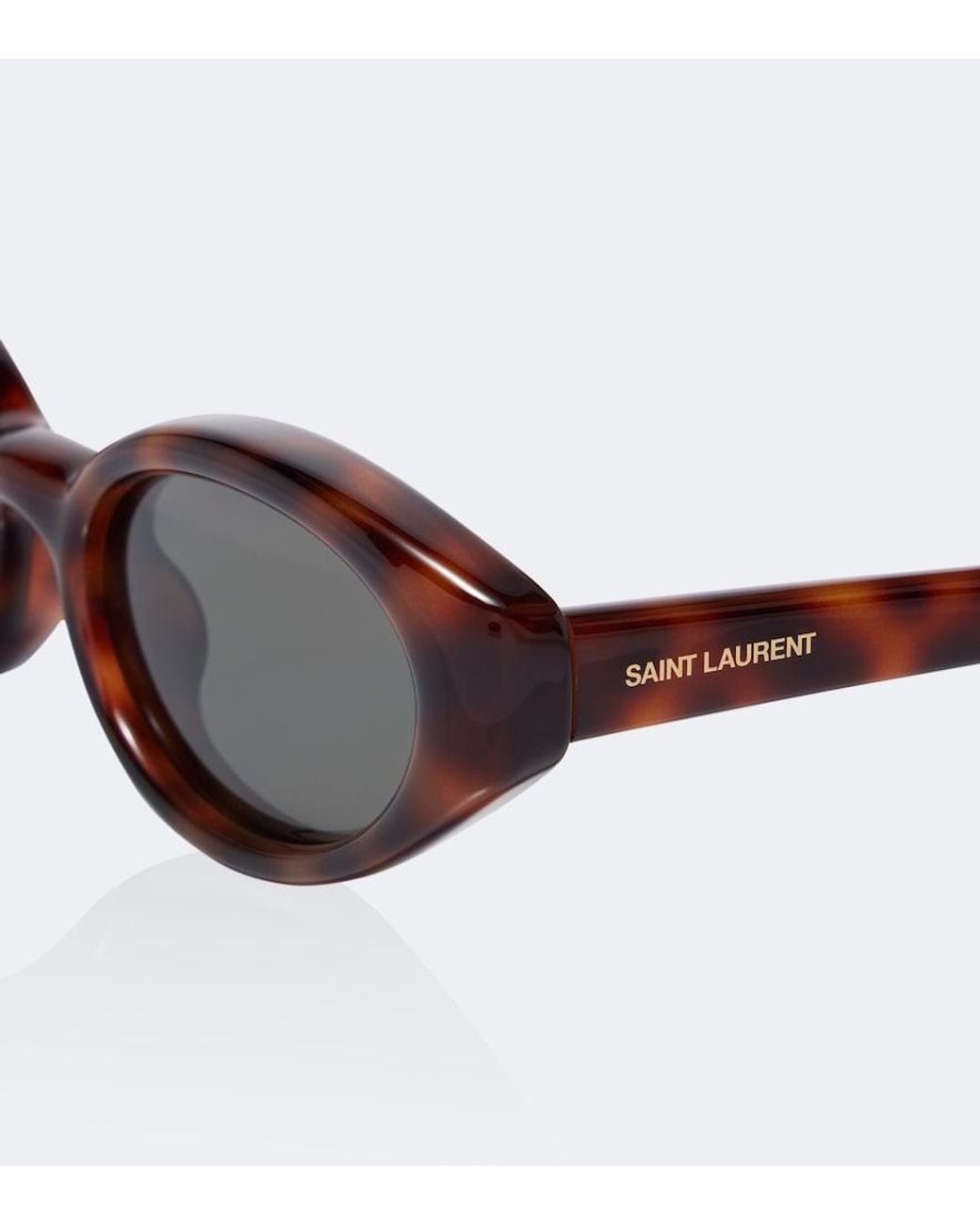Saint Laurent Brown Sl 567 Plump Cat-Eye Sunglasses