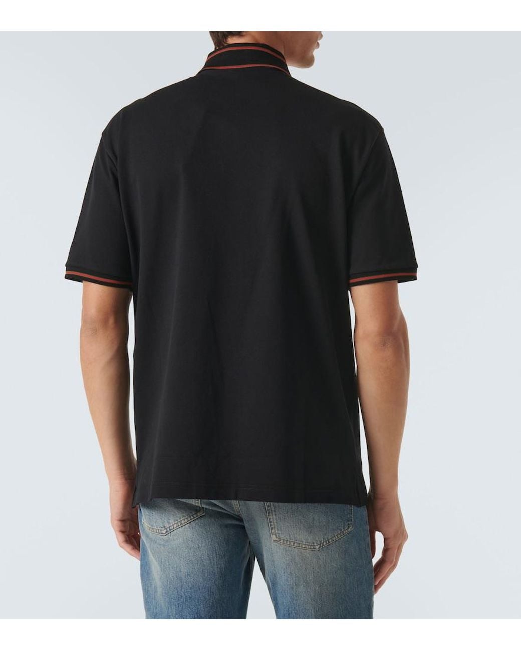 Gucci Black Polo With Logo for men
