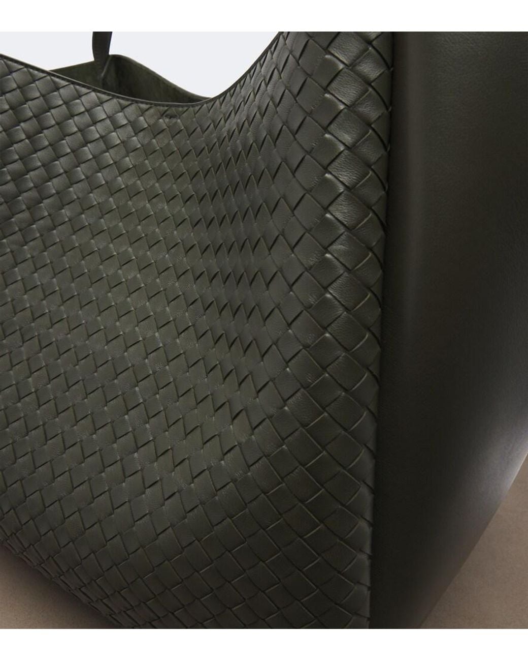 Bottega Veneta Black Corso Maxi Intrecciato Leather Tote Bag