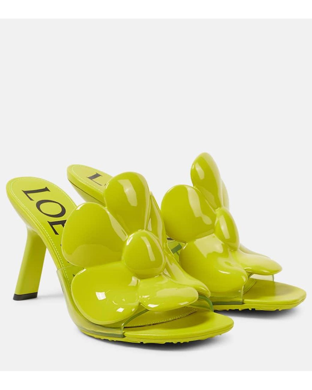 Loewe Petal Flower Pvc Mules in Yellow | Lyst