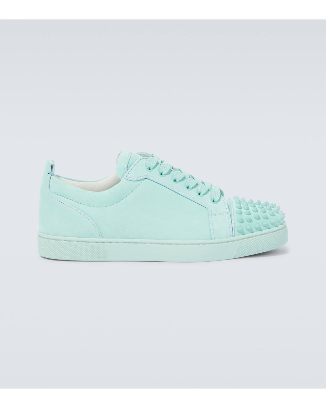 Christian Louboutin Louis Junior Spikes Leather Sneakers in Blue for Men Lyst UK