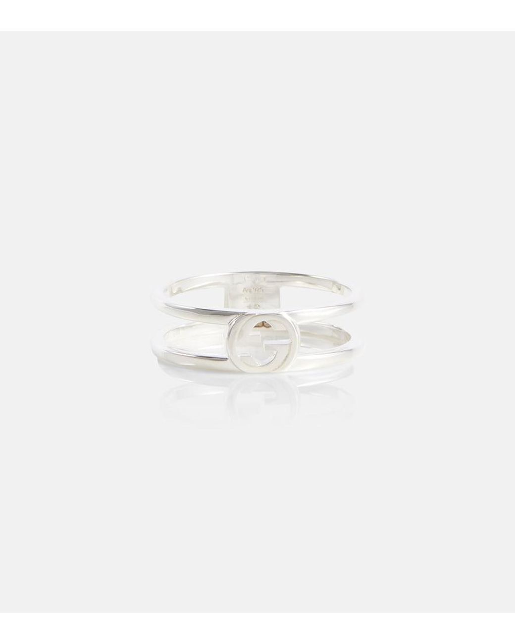Anello Interlocking G di Gucci in White