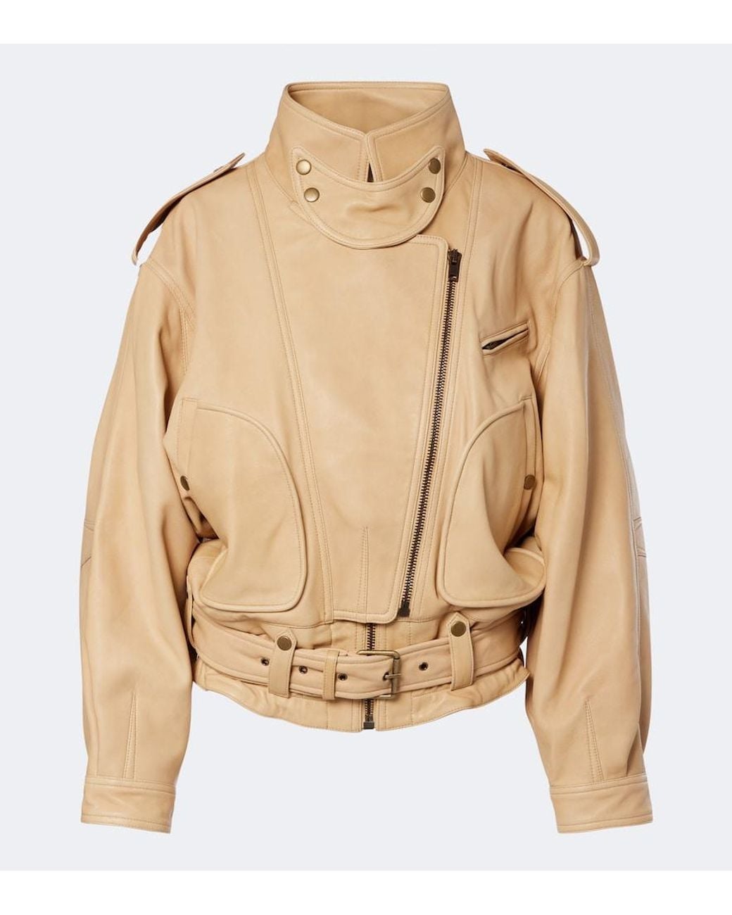 Isabel Marant Natural Farza Leather Jacket