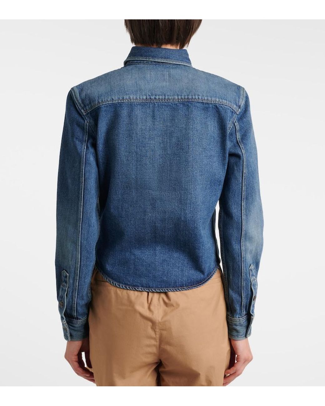 Saint Laurent Blue Denim Shirt