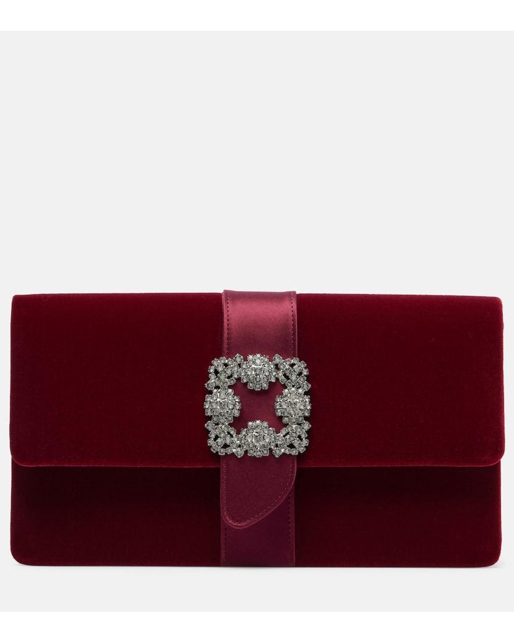 Clutch Capri di Manolo Blahnik in Red