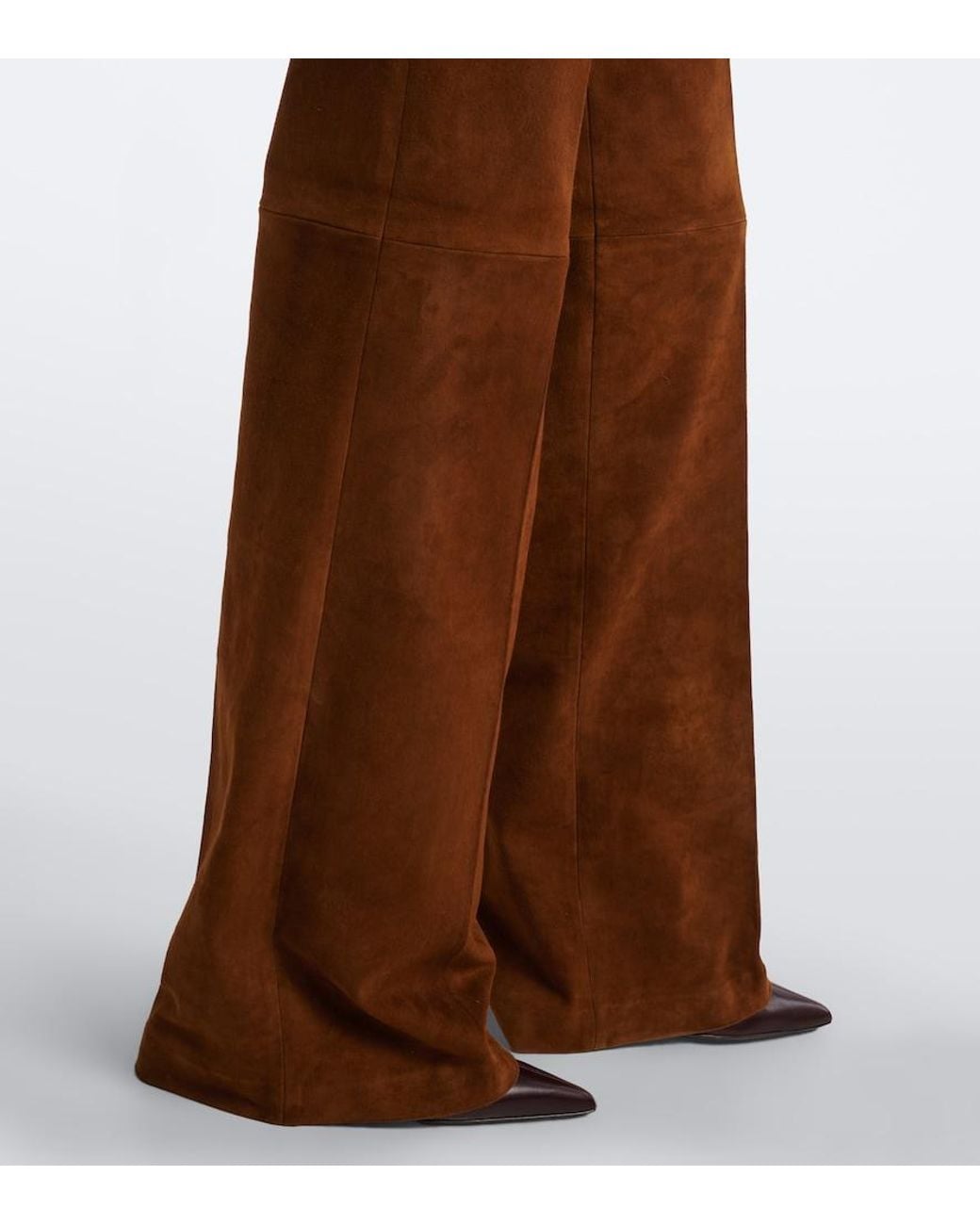 Stouls Brown Lizzy Suede Bootcut Pants