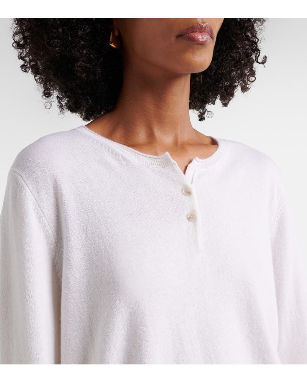 Jardin Des Orangers White Cashmere Sweater