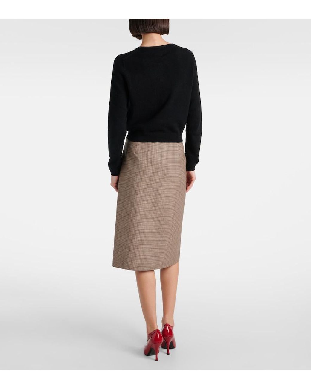 Jardin Des Orangers Black Cotton And Cashmere Cardigan