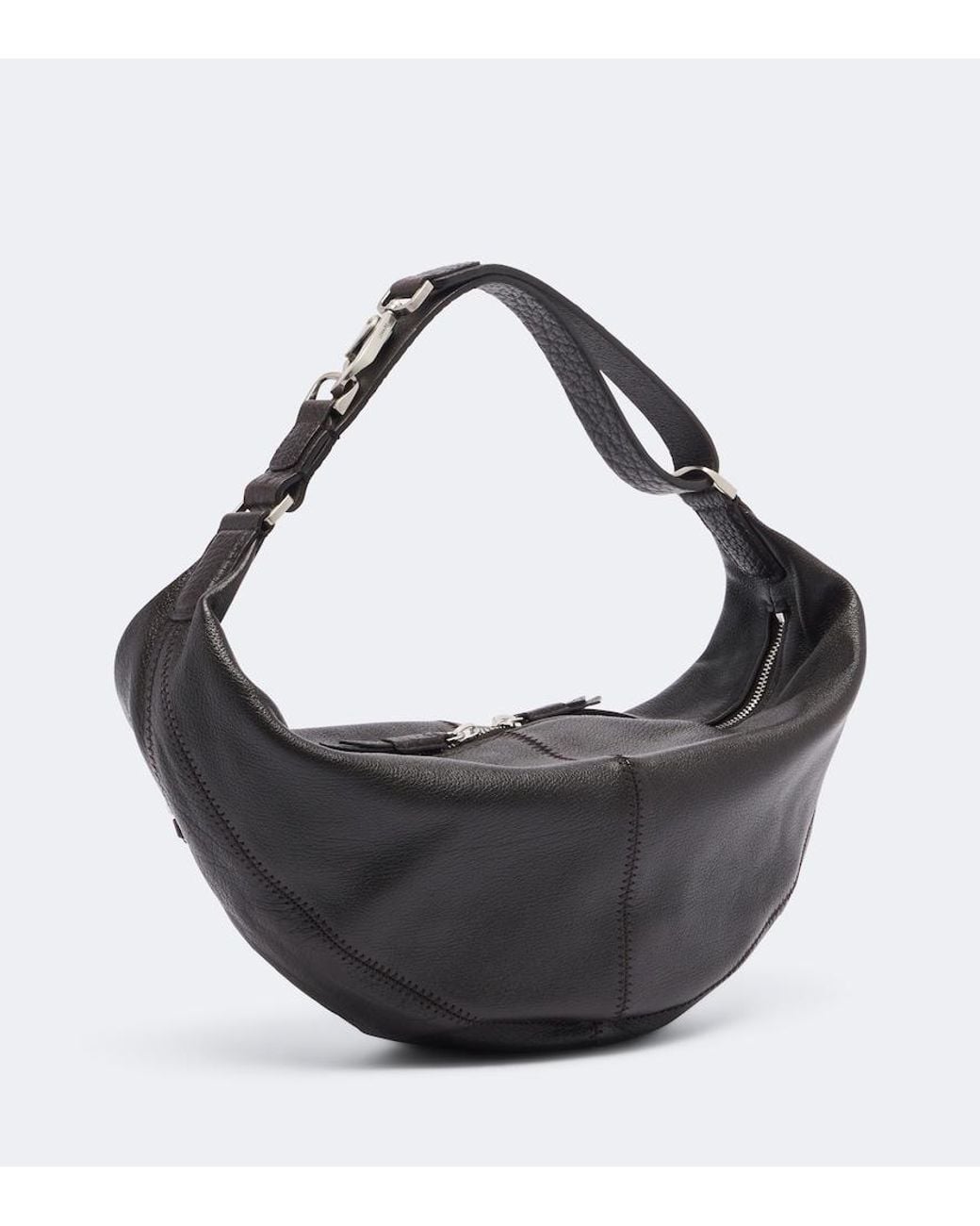 Lemaire Black Quiver Mini Leather Top-Handle Bag