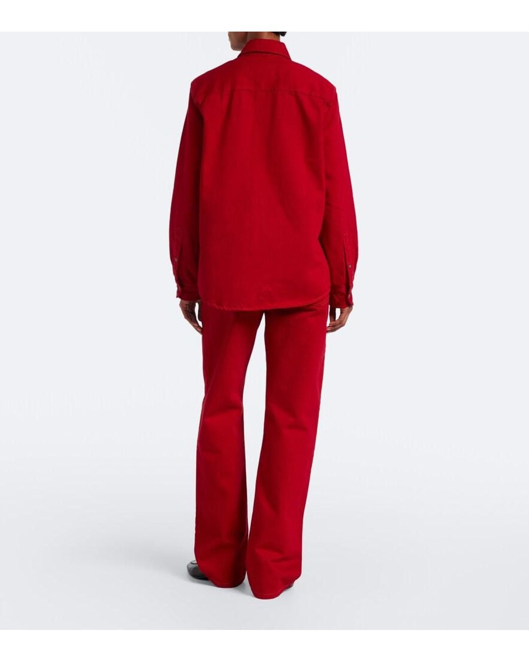 Jeans Anchos AMI de color Red