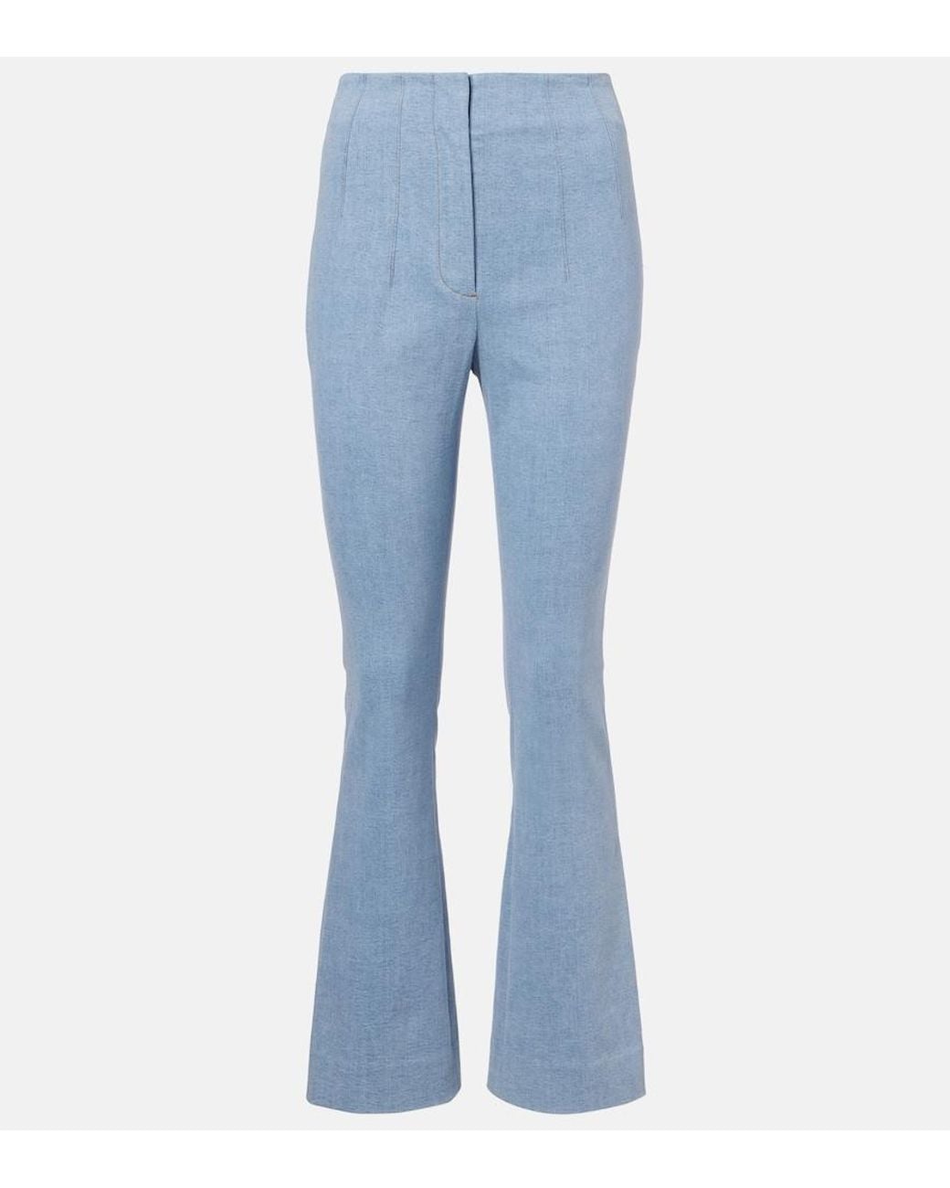 Veronica Beard Blue Hawthorne Flared Jeans