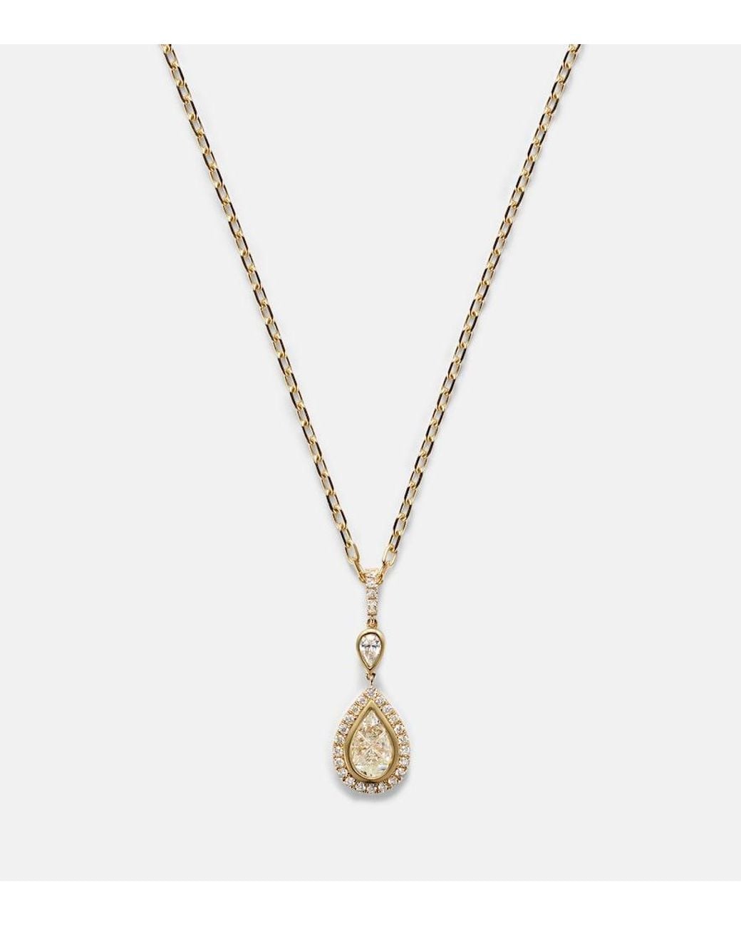 SHAY White 18Kt Pendant Necklace With Diamonds