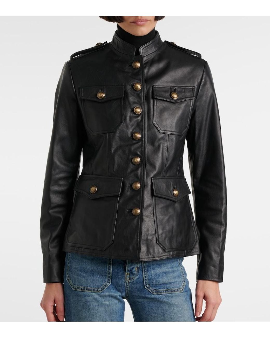 Nili Lotan Black Geraldine Leather Jacket