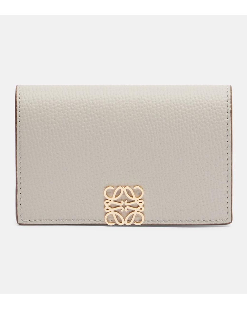 Loewe Natural Anagram Leather Card Case