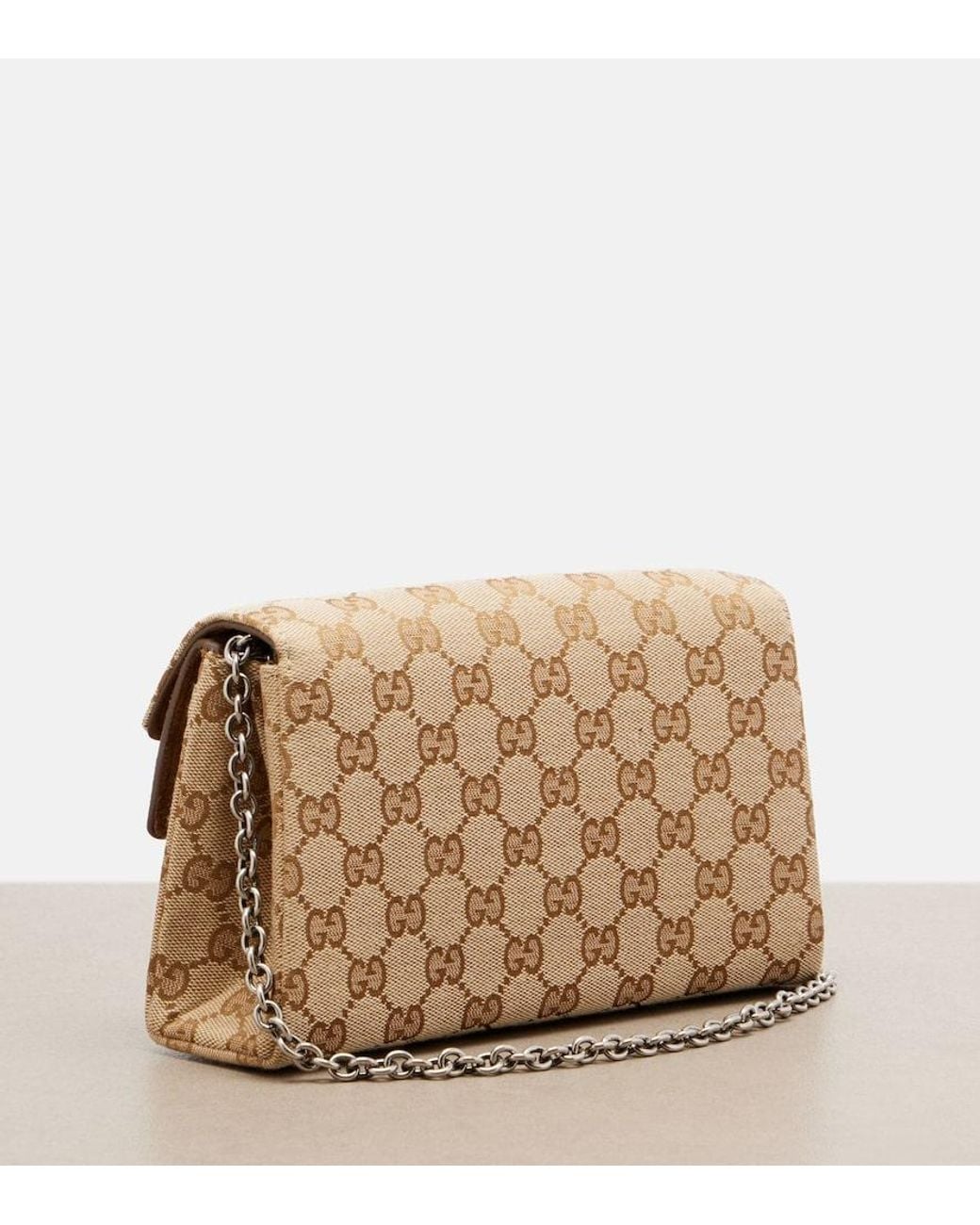 Gucci Natural Dionysus Small Gg Canvas Shoulder Bag