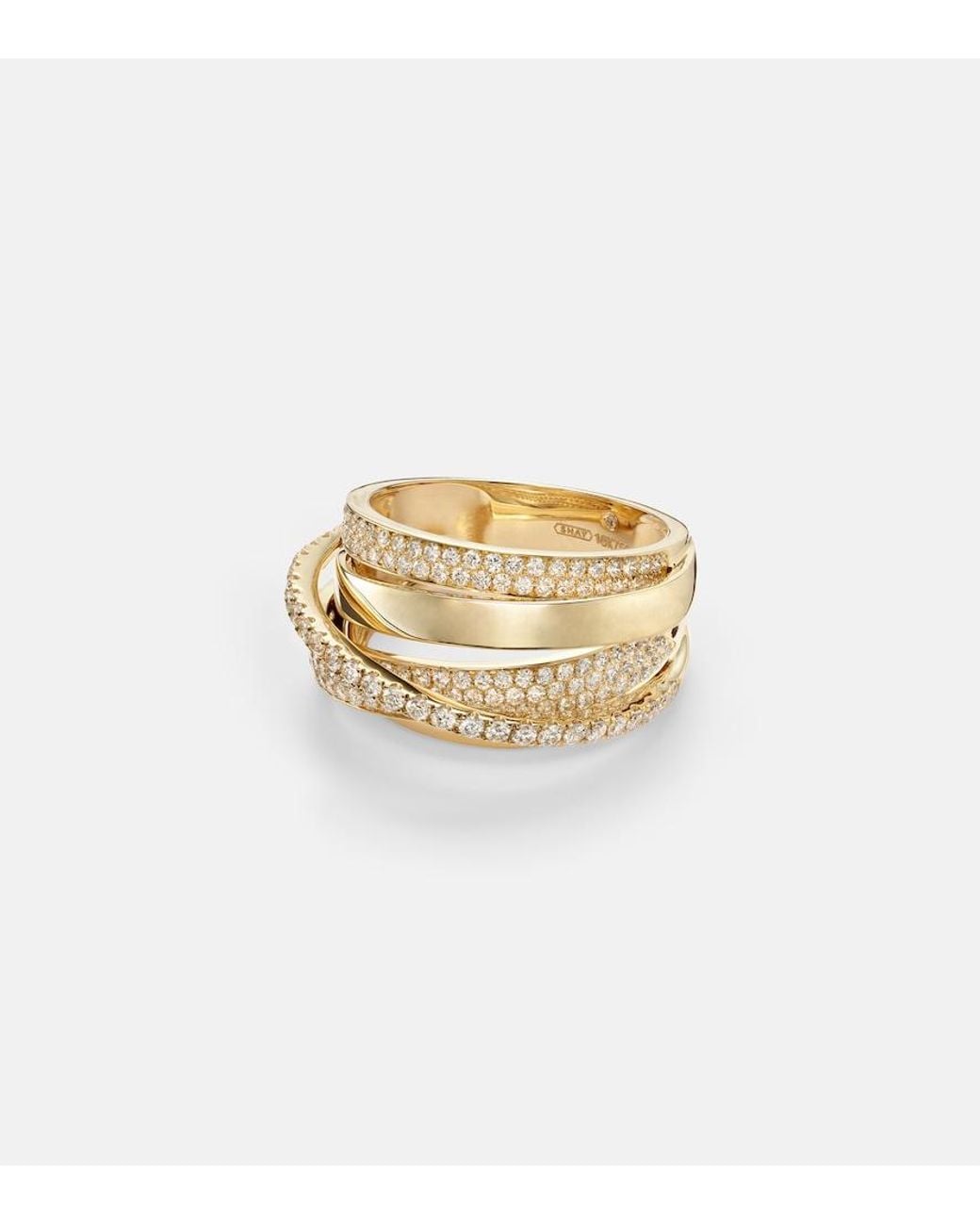 SHAY White Orbit 18Kt Ring With Diamonds