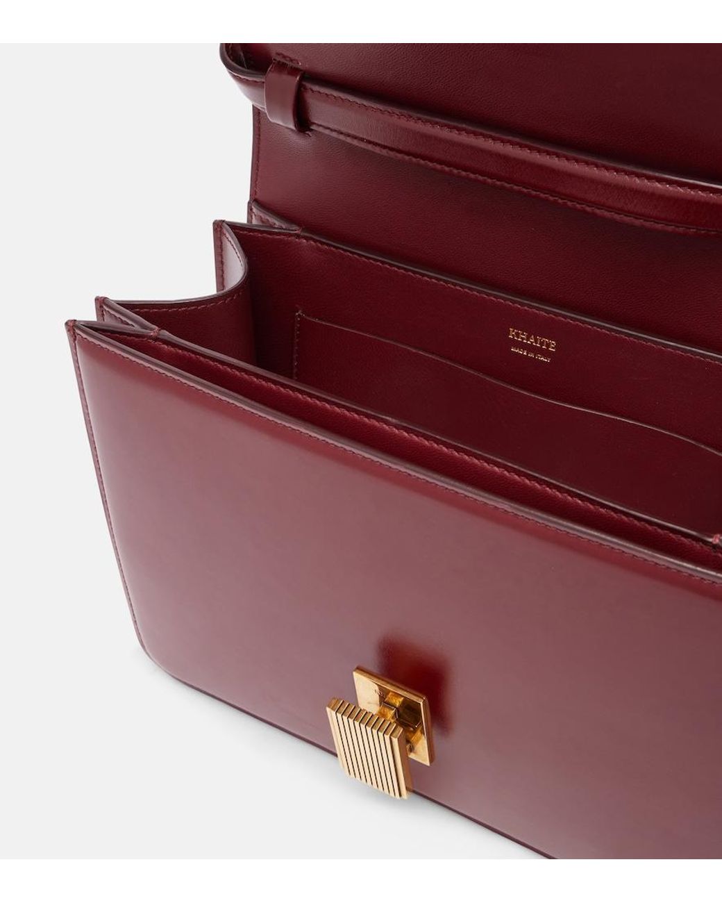 Khaite Red Blake Leather Crossbody Bag
