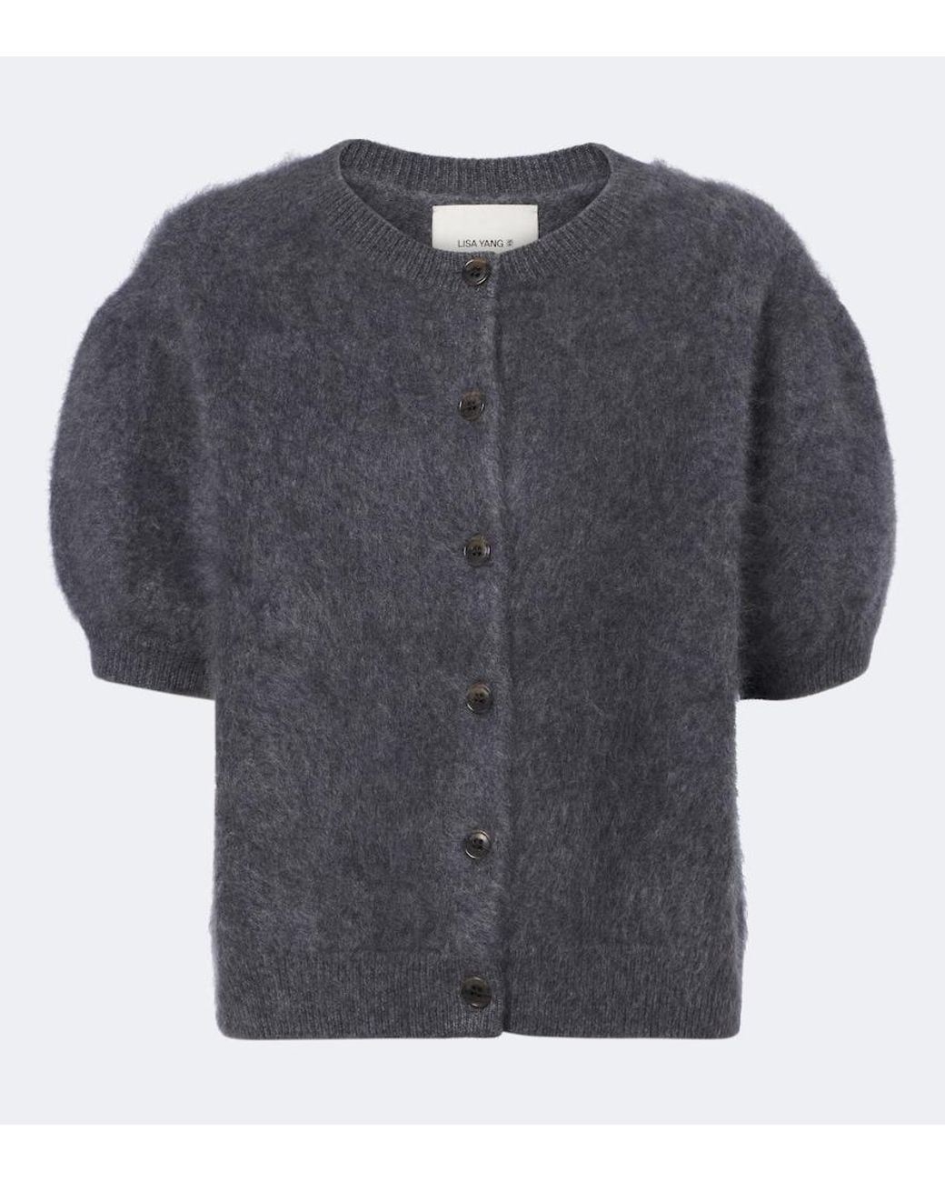 Lisa Yang Gray Lucianne Cashmere Cardigan