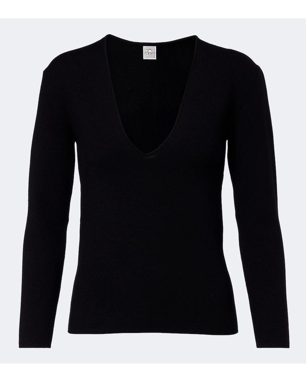 Totême Black Pullover Aus Strick